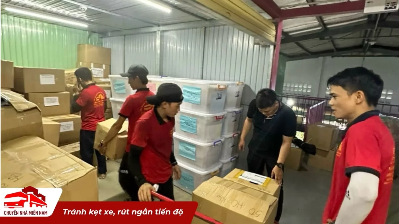 Bốc xếp ban đêm tránh kẹt xe rút ngắn tiến độ