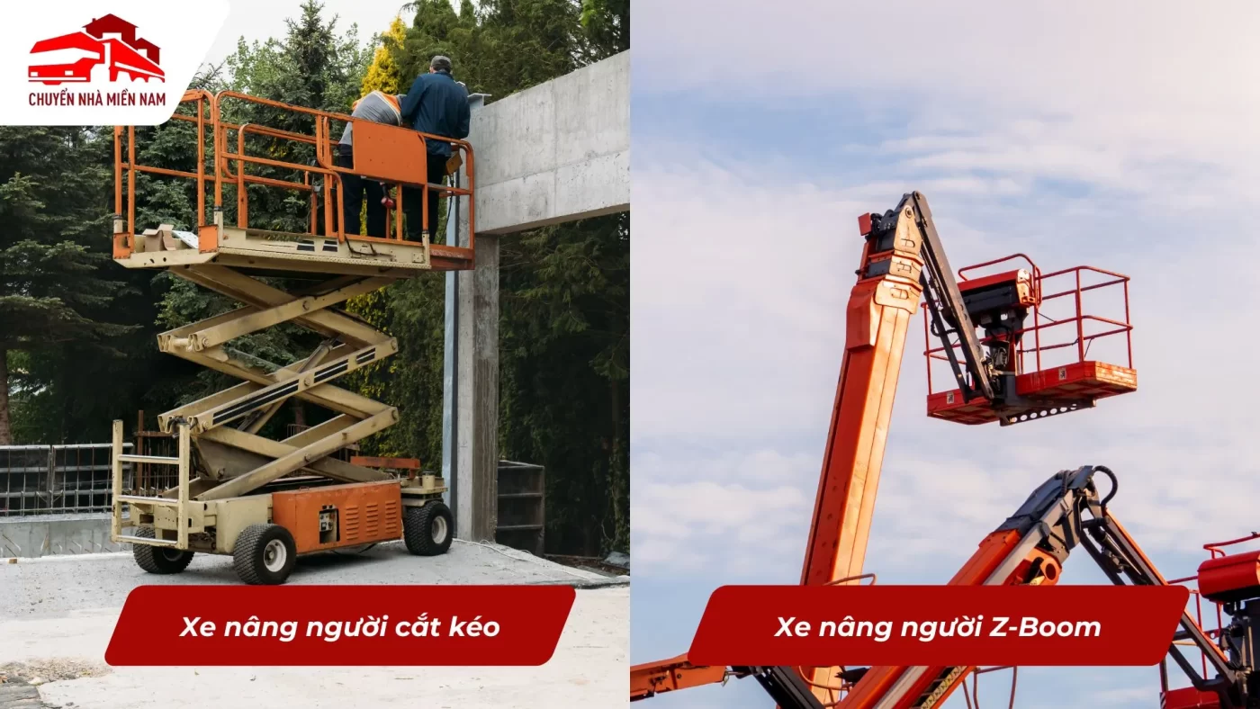 Các loại xe nâng người thi công pccc