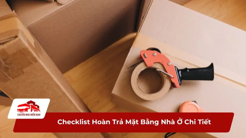 Checklist Hoàn Trả Mặt Bằng Nhà Ở Chi Tiết