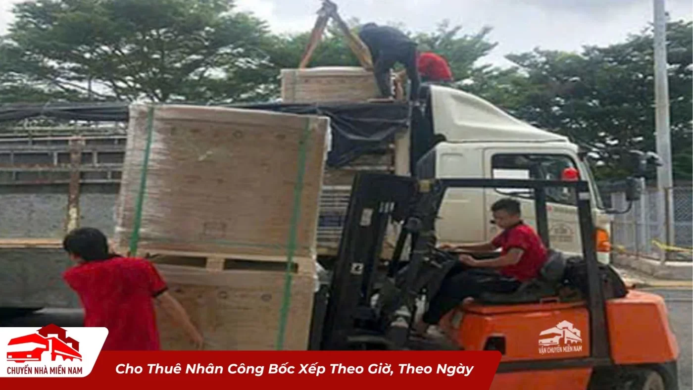 Cho thuê nhân công bốc xếp theo giờ theo ngày