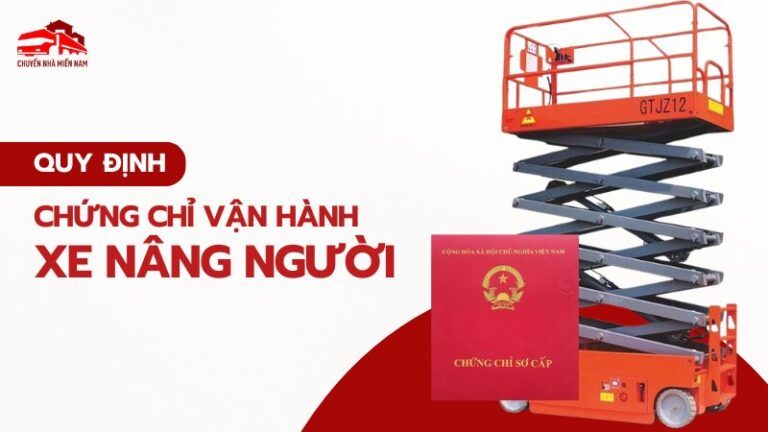 quy định về chứng chỉ vận hành xe nâng người