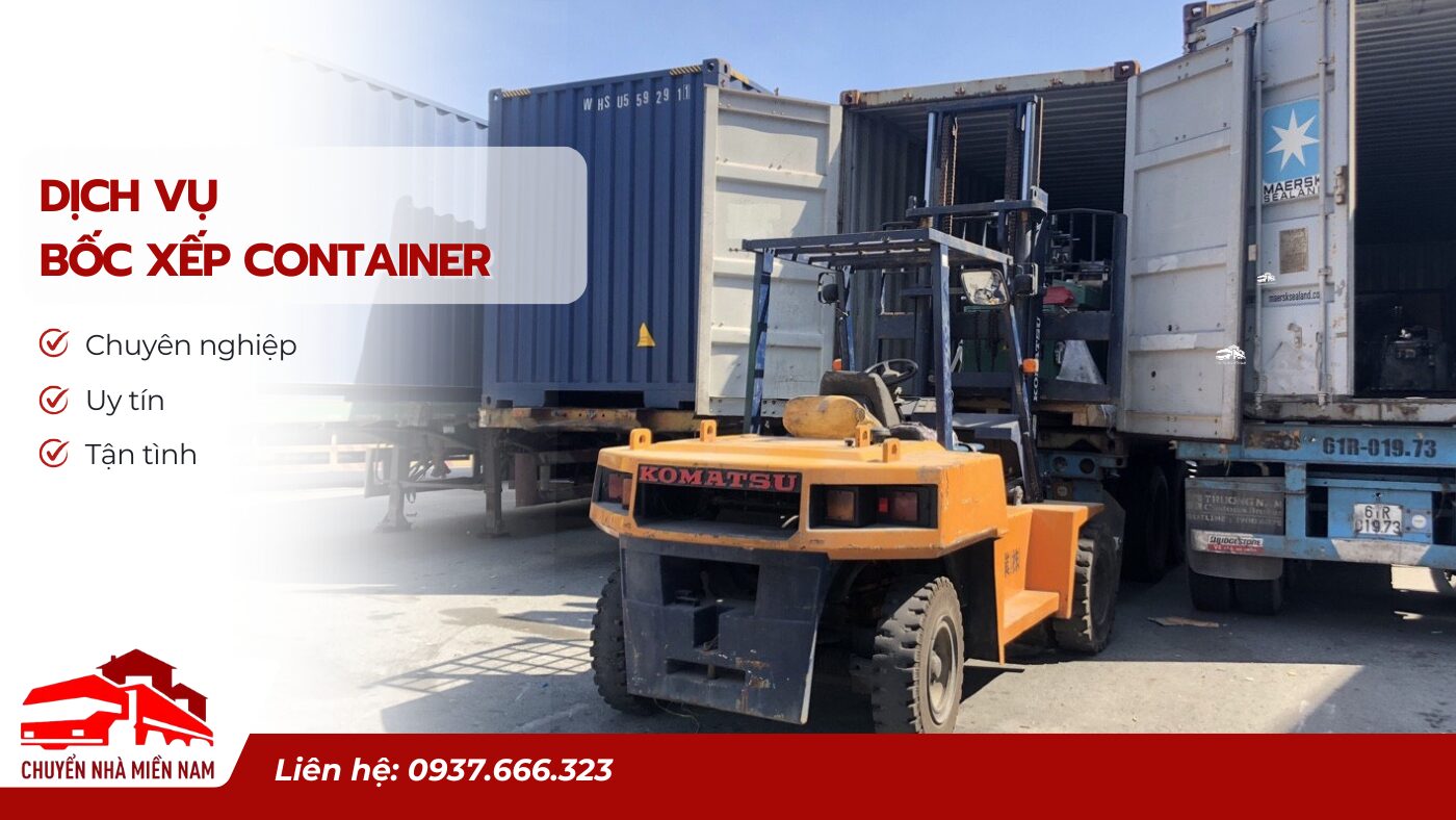 Dịch vụ bốc xếp container an toàn giá rẻ