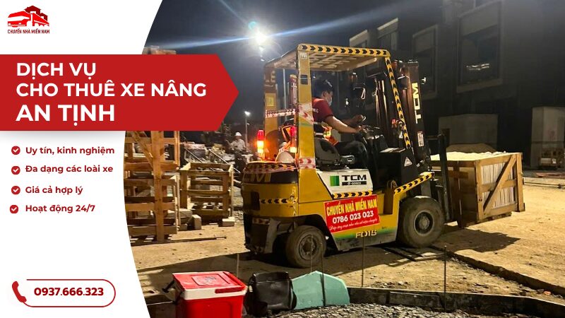 dịch vụ cho thuê xe nâng tại An Tịnh
