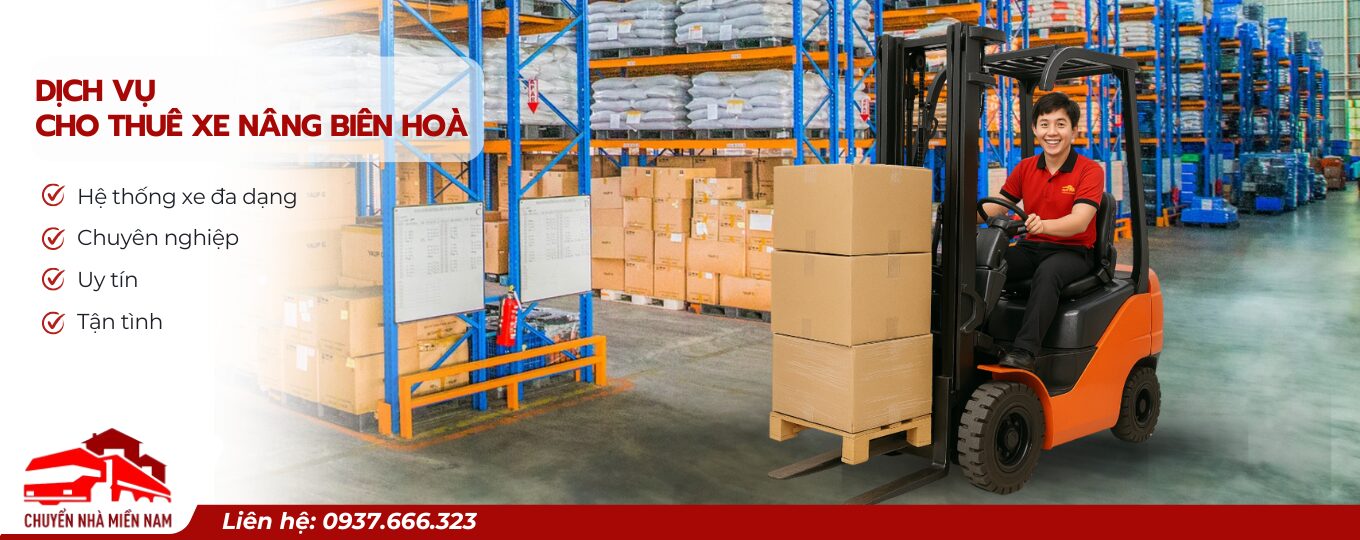 Cho thuê xe nâng tại Biên Hoà giá tốt