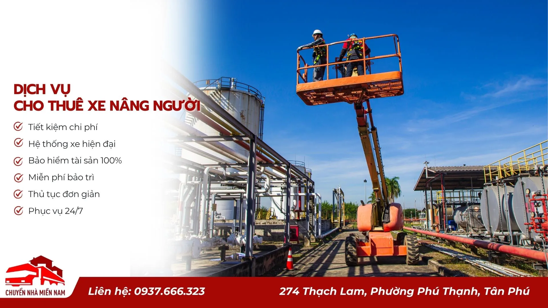 dịch vụ cho thuê xe nâng người