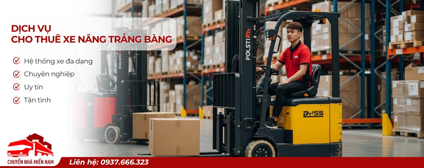 Dịch Vụ Cho Thuê Xe Nâng Trảng Bàng
