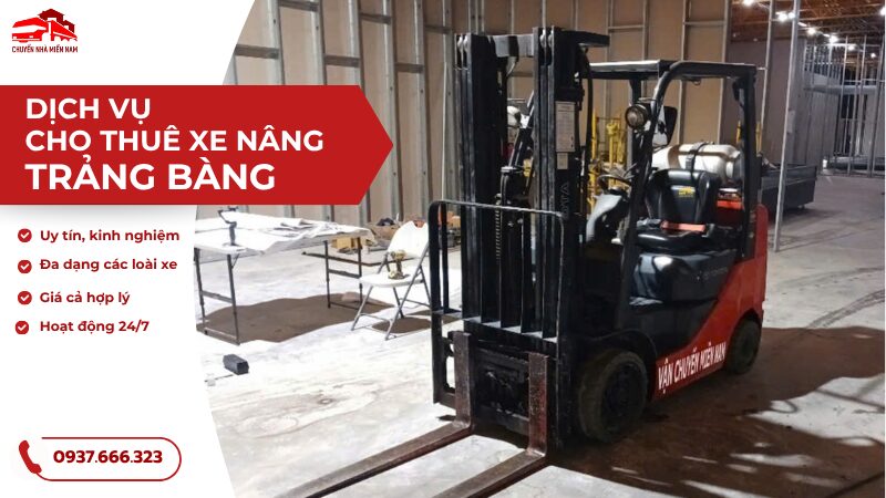 Cho thuê xe nâng tại Trảng Bàng