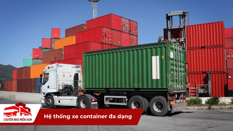 Hệ thống xe container đa dạng