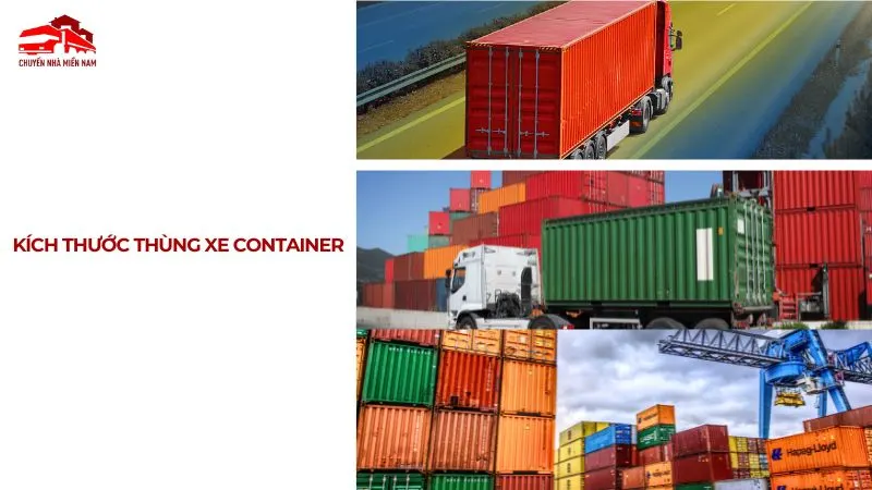 Kích thước thùng xe container