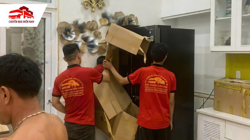 Lắp đặt lại tủ lạnh khi vận chuyển