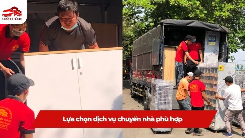 Lựa chọn dịch vụ chuyển nhà phù hợp