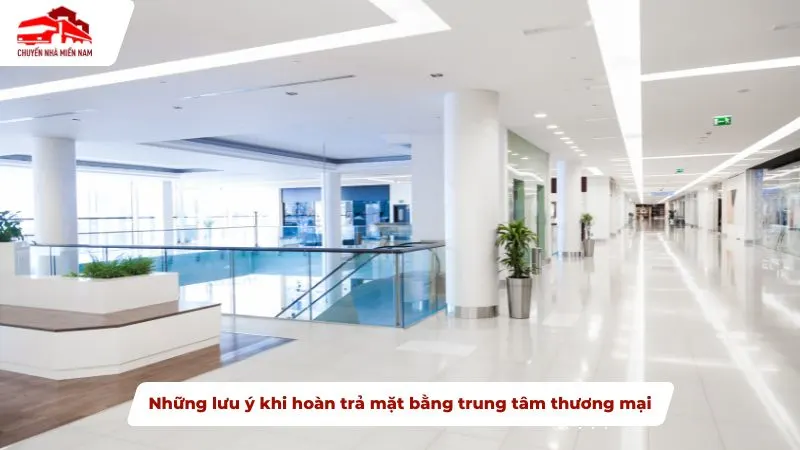 Những lưu ý khi hoàn trả mặt bằng trung tâm thương mại