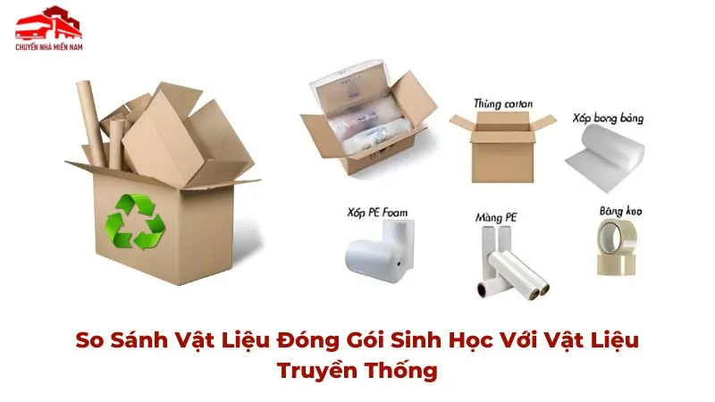 So sánh vật liệu đóng gói sinh học với vật liệu truyền thống