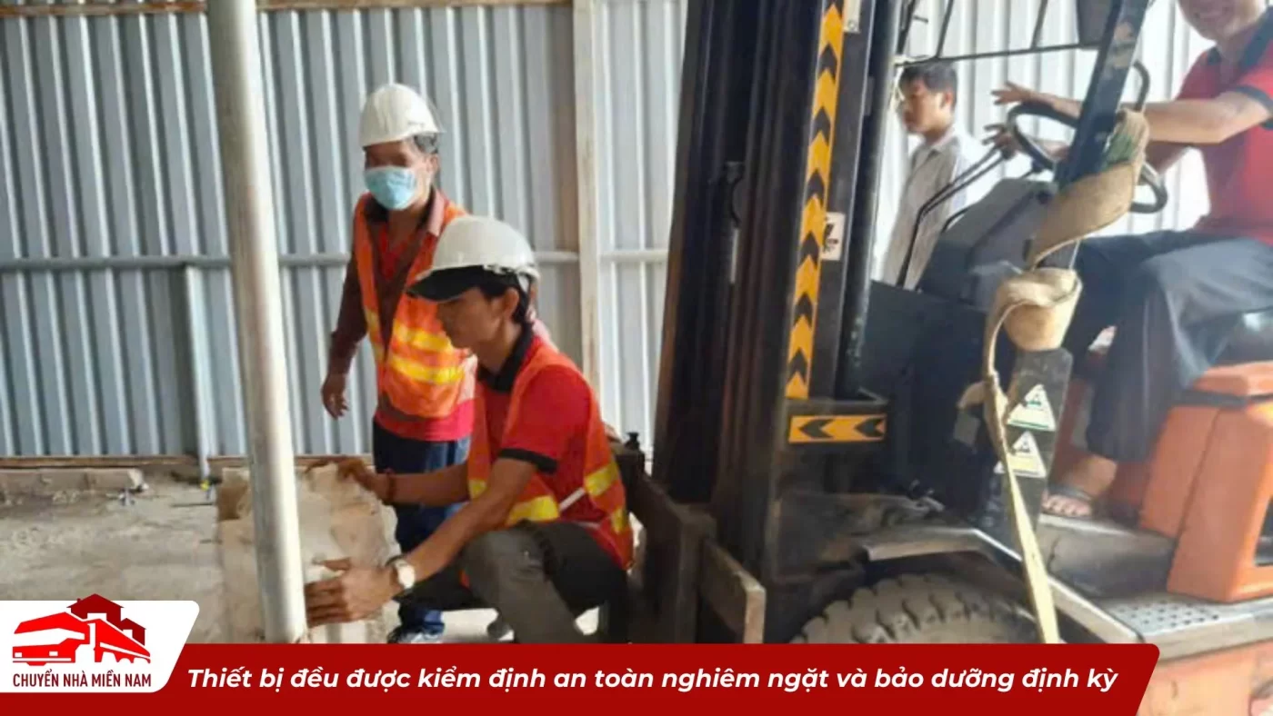 Thiết bị đều được kiểm định an toàn nghiêm ngặt và bảo dưỡng định kỳ