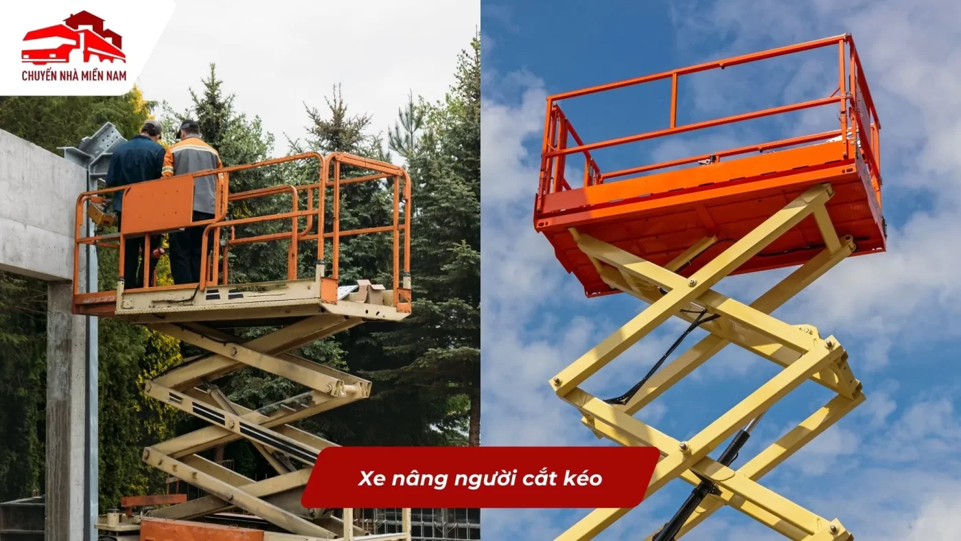Xe nâng người cắt kéo