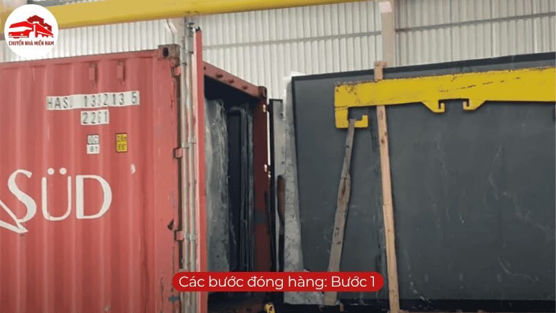 Các bước đóng hàng container Bước một