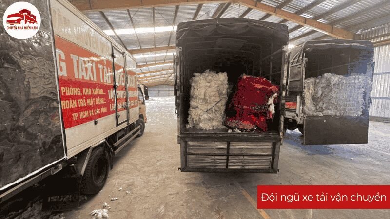 Chuyển Nhà Miền Nam trang bị số lượng lớn các loại xe tải phục vụ vận chuyển