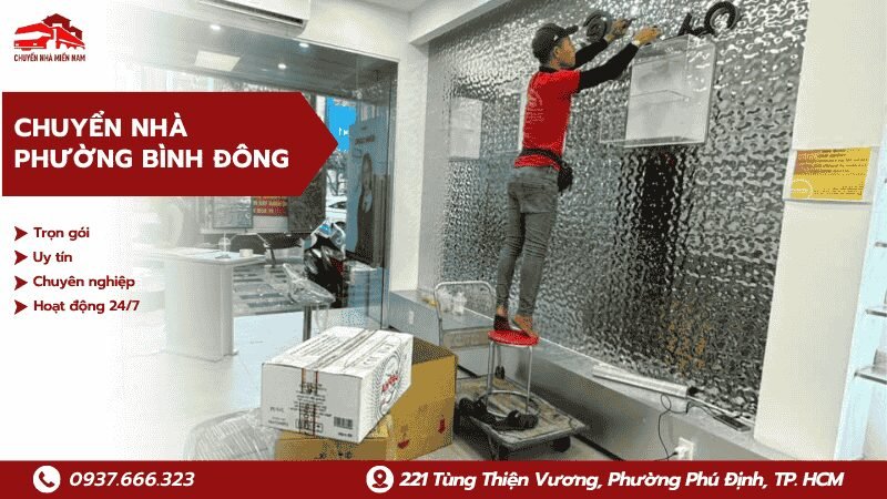 Chuyển nhà phường Bình Đông trọn gói, uy tín, chuyên nghiệp