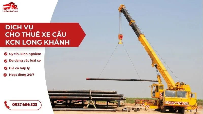 Dịch vụ cho thuê xe cẩu KCN Long Khánh