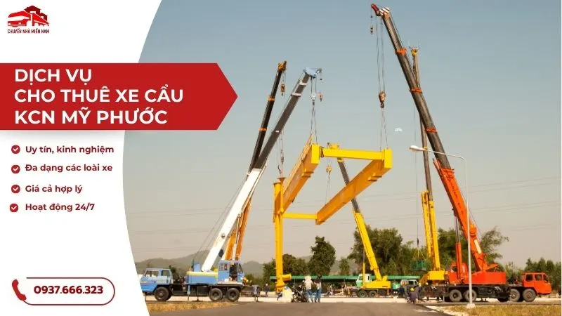 Dịch vụ cho thuê xe cẩu KCN Mỹ Phước