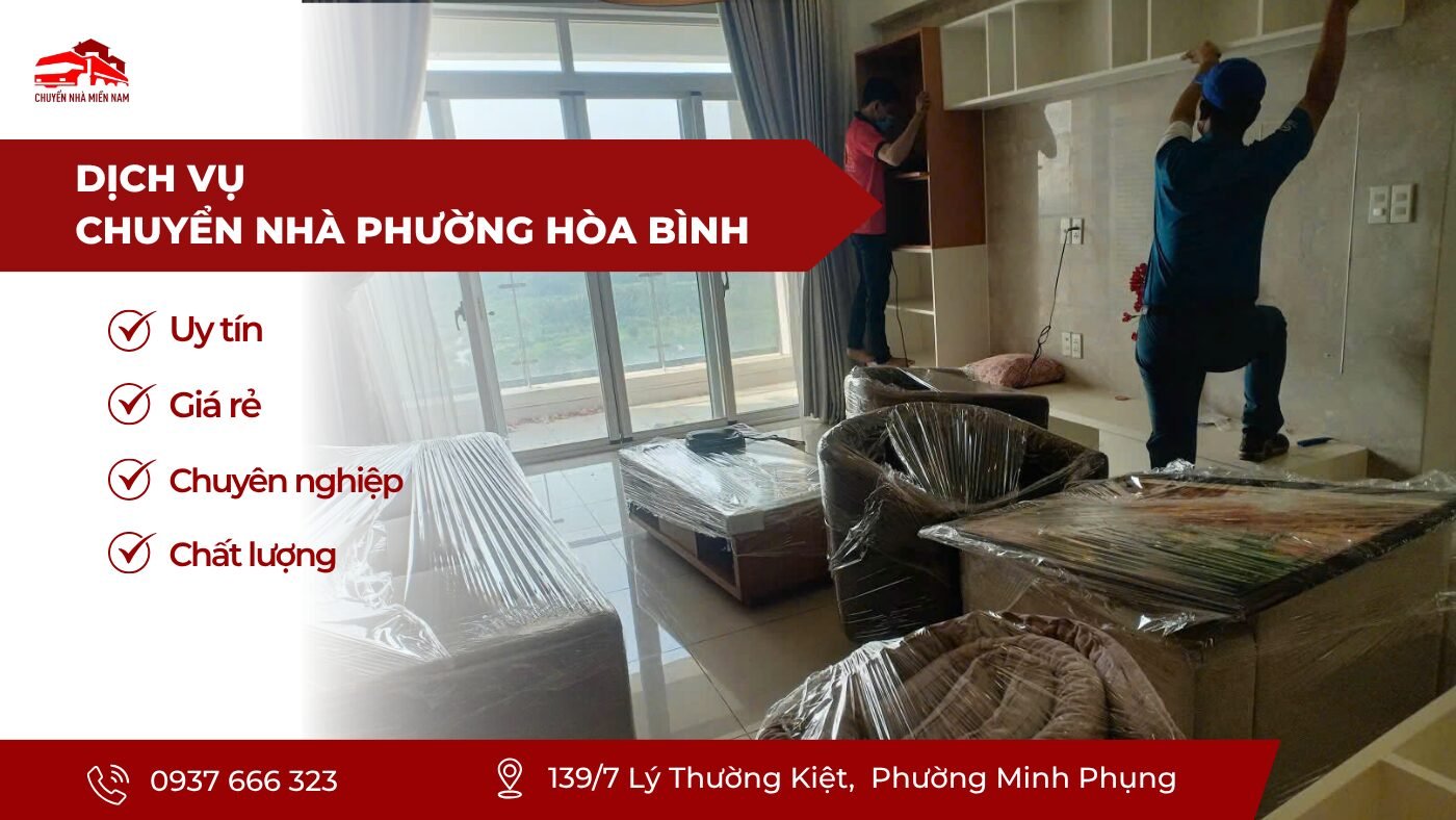 Dịch vụ chuyển nhà phường Hòa Bình giá rẻ