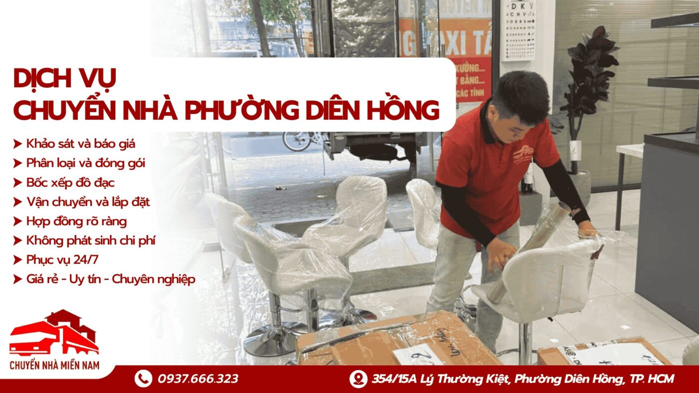 Dịch vụ chuyển nhà phường Diên Hồng Chuyển Nhà Miền Nam