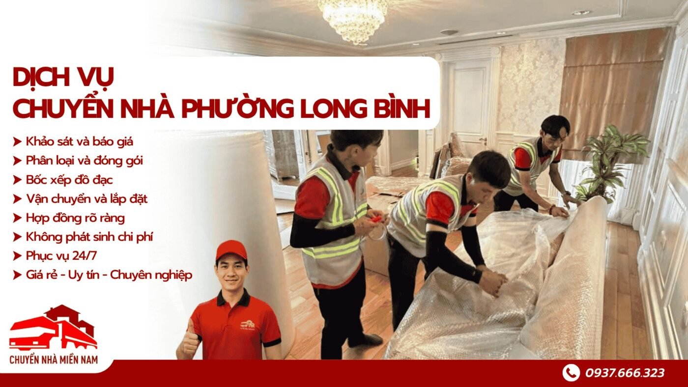 Dịch vụ chuyển nhà phường Long Bình Chuyển Nhà Miền Nam