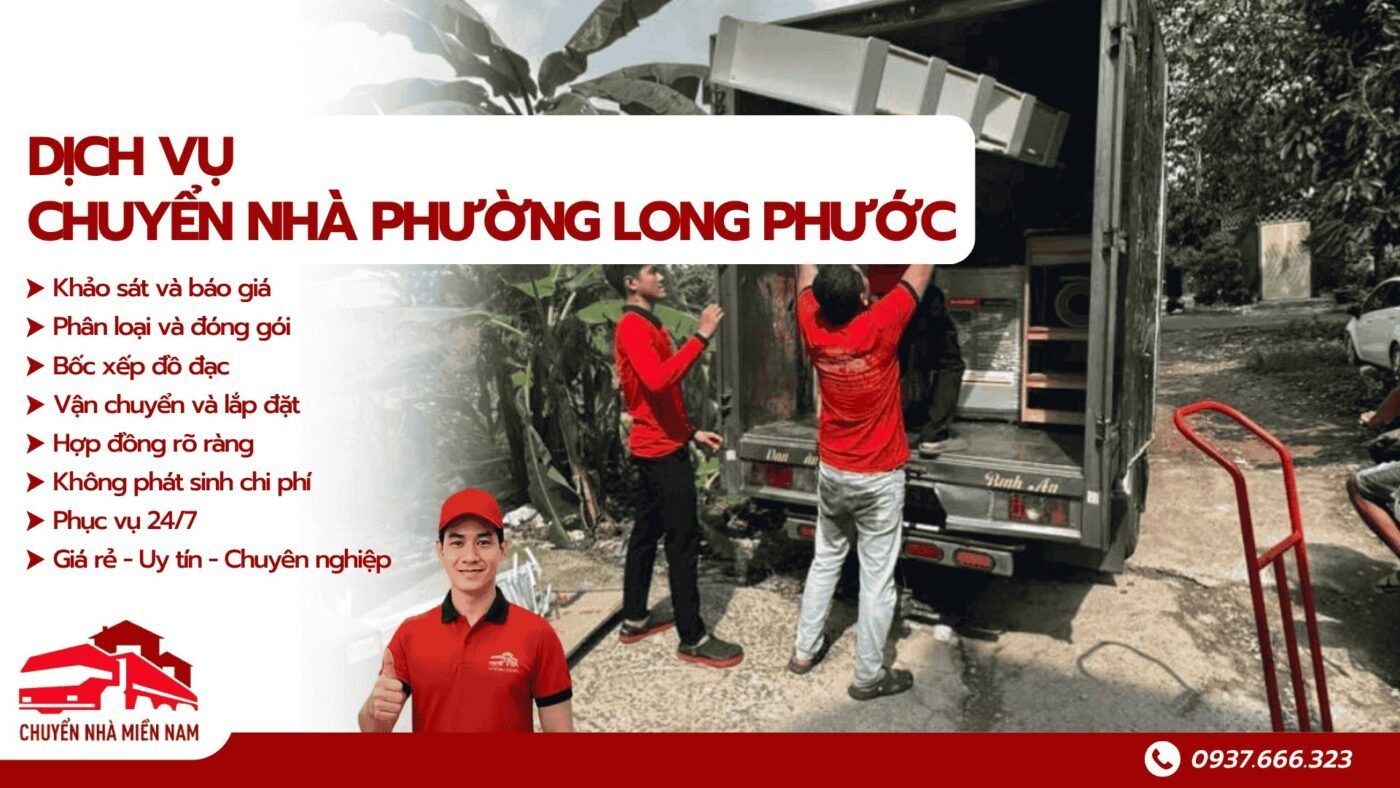 Dịch vụ chuyển nhà phường Long Phước Chuyển Nhà Miền Nam