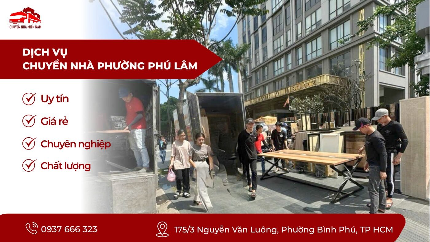 Dịch vụ chuyển nhà phường Phú Lâm giá rẻ