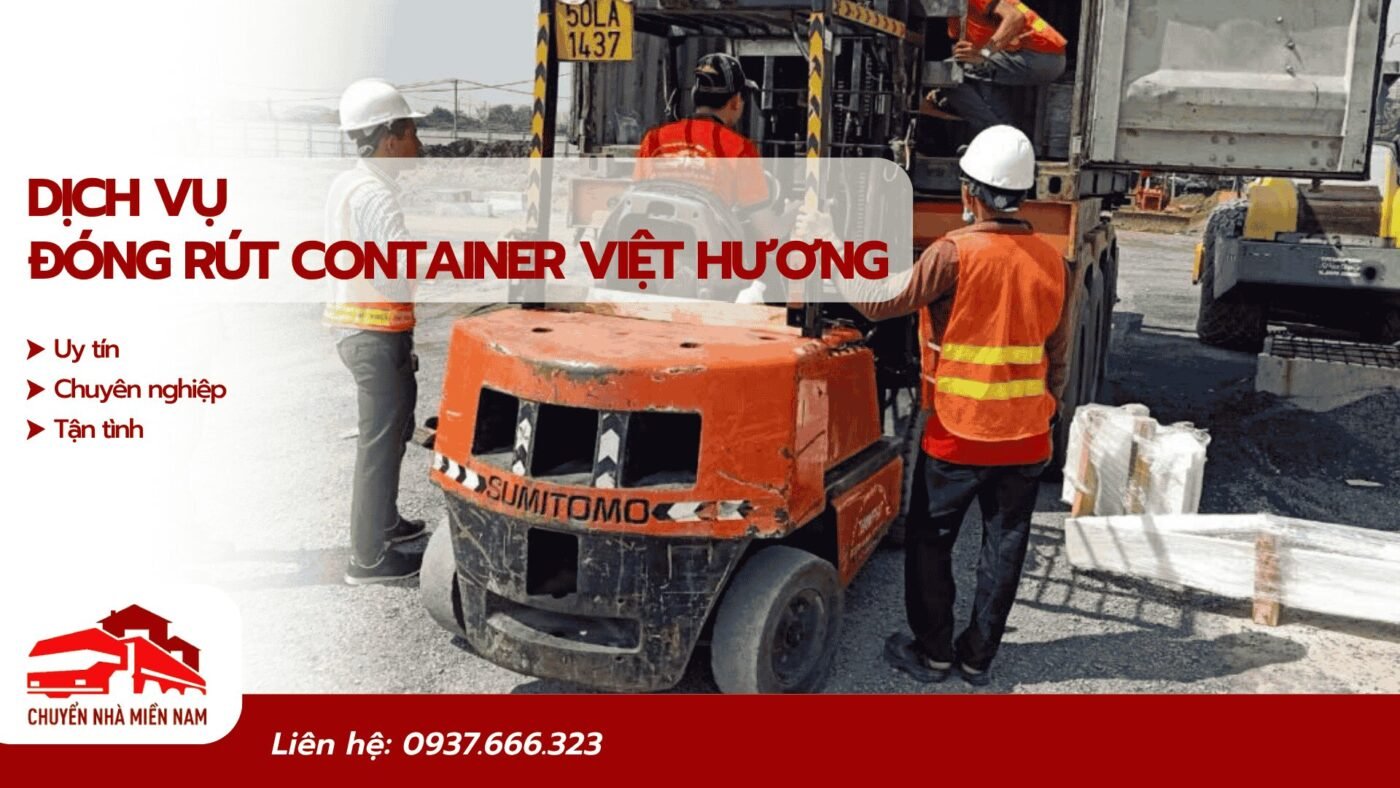Dịch vụ đóng rút container KCN Việt Hương