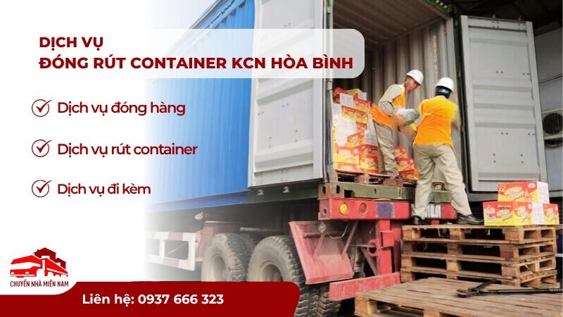Các dịch vụ đóng rút cung cấp tại KCN Hòa Bình