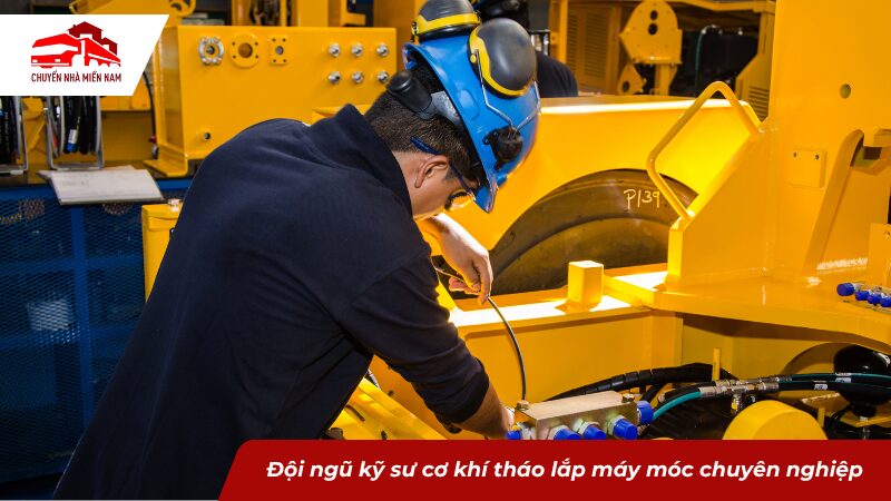 Đội ngũ kỹ sư cơ khí tháo lắp máy móc chuyên nghiệp