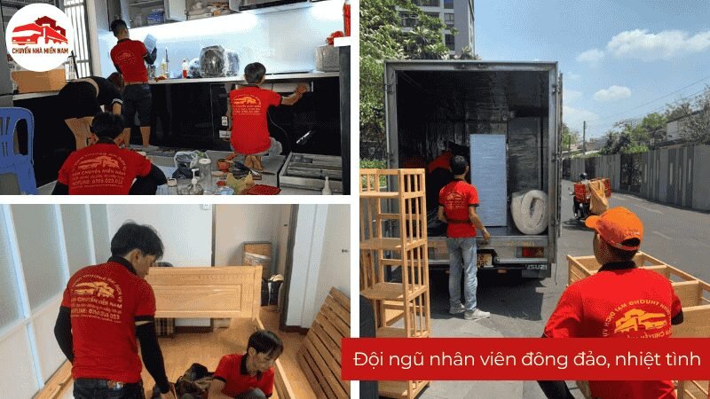 Đội ngũ nhân viên Chuyển Nhà Miền Nam đông đảo ở khắp các phường TPHCM