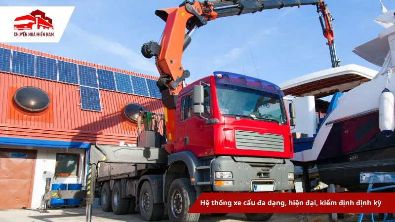 Hệ thống xe cẩu đa dạng hiện đại kiểm định định kỳ