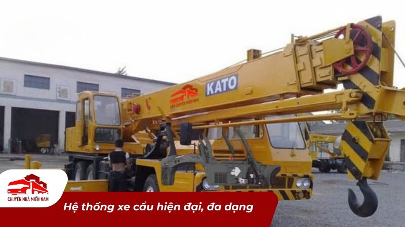 Hệ thống xe cẩu hiện đại, đa dạng