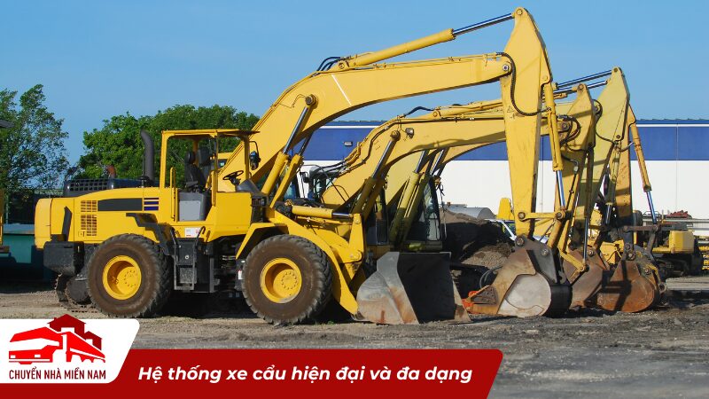 Hệ thống xe cẩu hiện đại và đa dạng