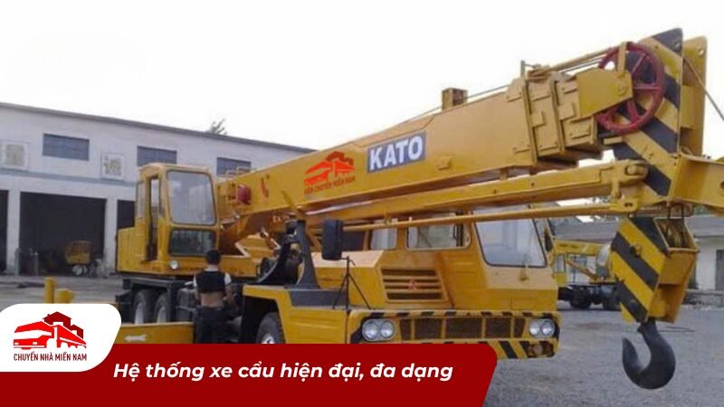 Hệ thống xe cẩu hiện đại, đa dạng