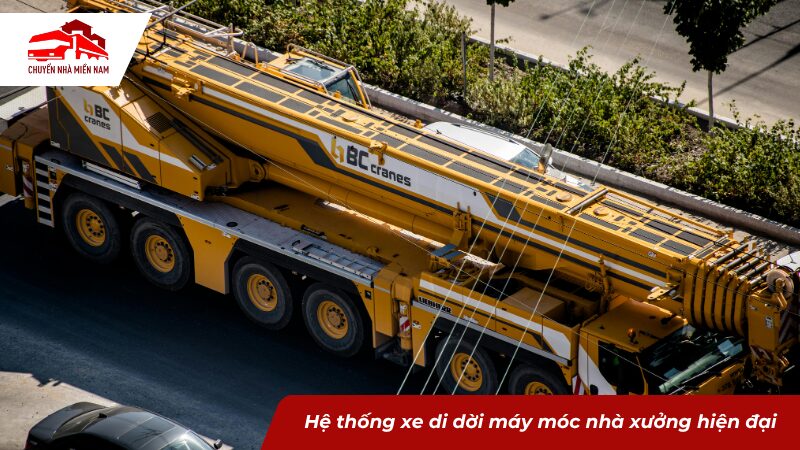 Hệ thống xe di dời máy móc nhà xưởng hiện đại
