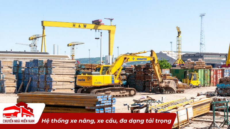 Hệ thống xe nâng xe cẩu đa dạng tải trọng