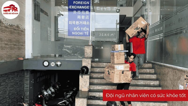 Nhân viên Chuyển Nhà Miền Nam có sức khỏe tốt, hỗ trợ công việc