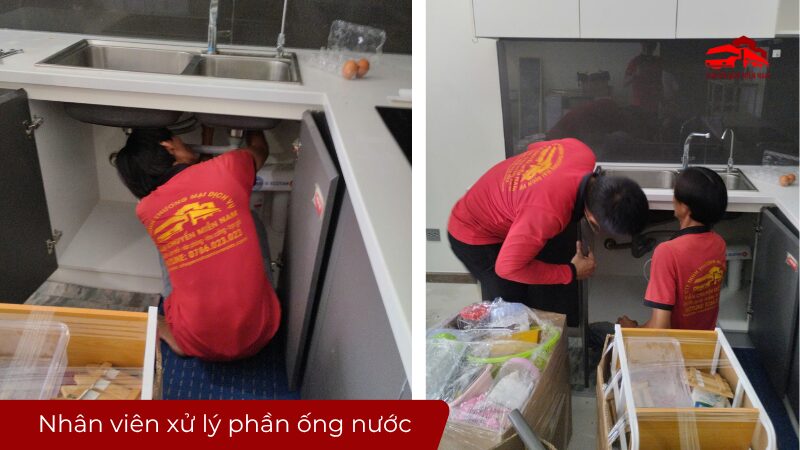Nhân viên xử lý phần ống nước uy tín