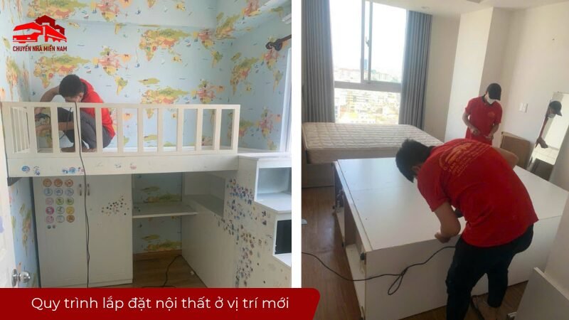 Quy trình lắp đặt nội thất ở vị trí mới