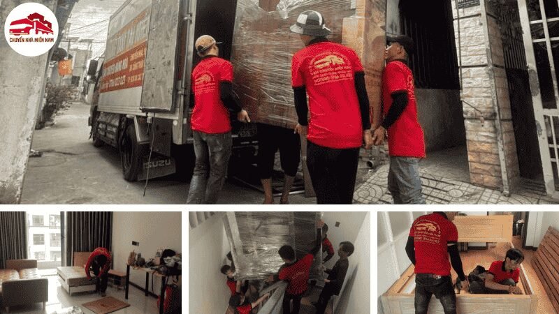 Vận chuyển nhà trong hẻm nhỏ và chung cư cao tầng