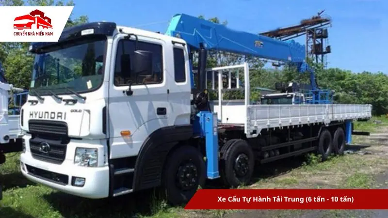 Xe cẩu tự hành tải trung