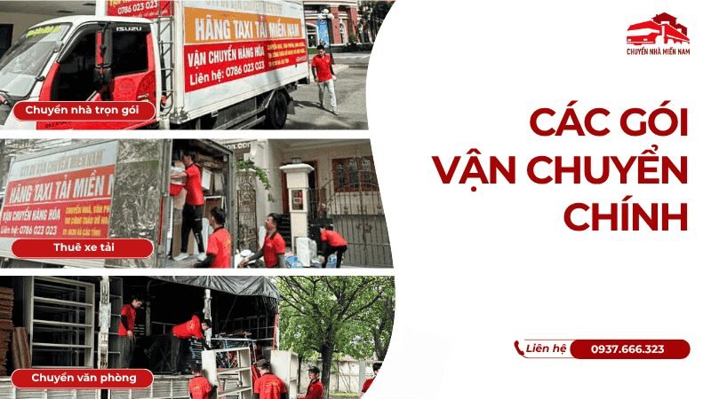 Các gói vận chuyển chính tại phường Long Hương