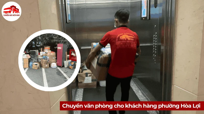 Chuyển văn phòng cho khách hàng phường Hòa Lợi