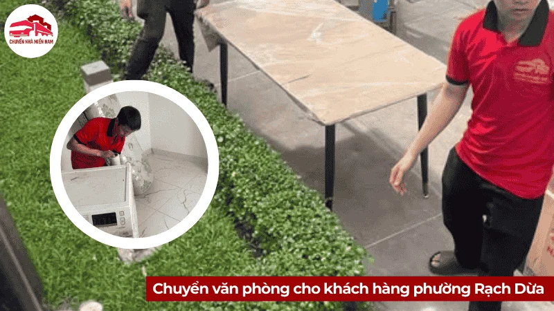 Chuyển văn phòng cho khách hàng phường Rạch Dừa