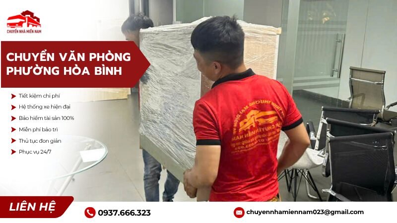 Chuyển văn phòng tại phường Hòa Bình