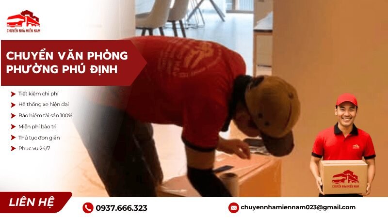 Chuyển văn phòng tại phường Phú Định
