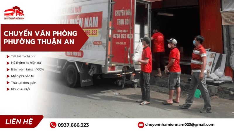 Chuyển văn phòng tại phường Thuận An
